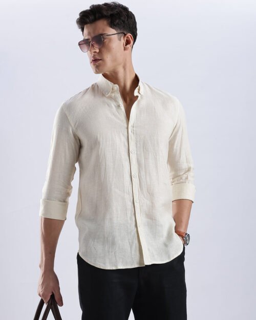 100% Linen Soft Touch Frosty Sandstone